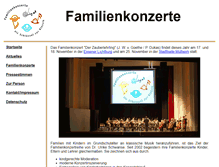 Tablet Screenshot of familienkonzerte.info